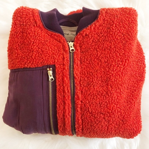 Free People Rivington Sherpa Bomber Jacket